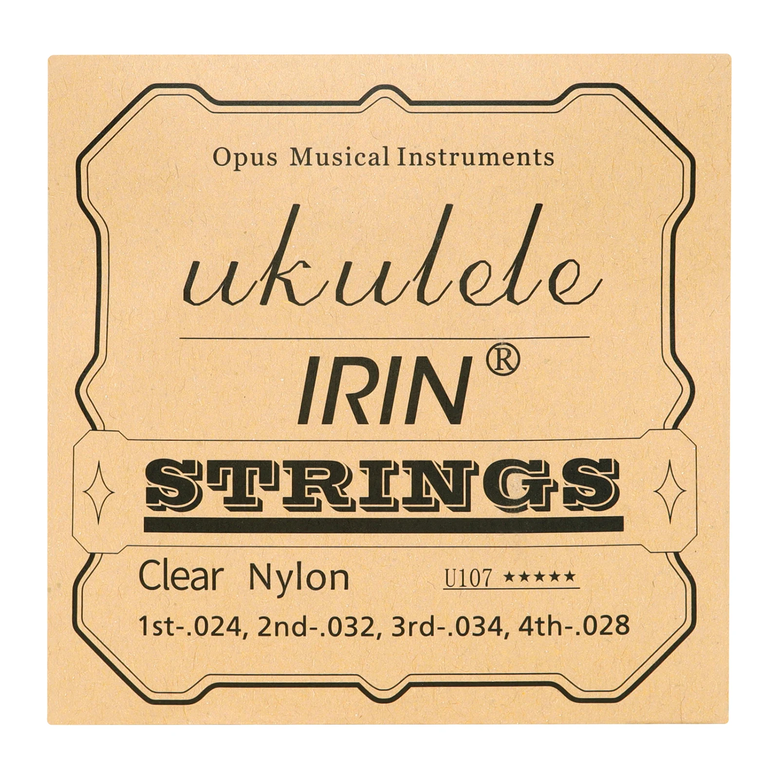 

IRIN Ukulele Guitar String 21/23/26 Inch Ukulele Black Nylon Strings 4 String Hawaiian Guitar Strings Guitar Parts & Accessories