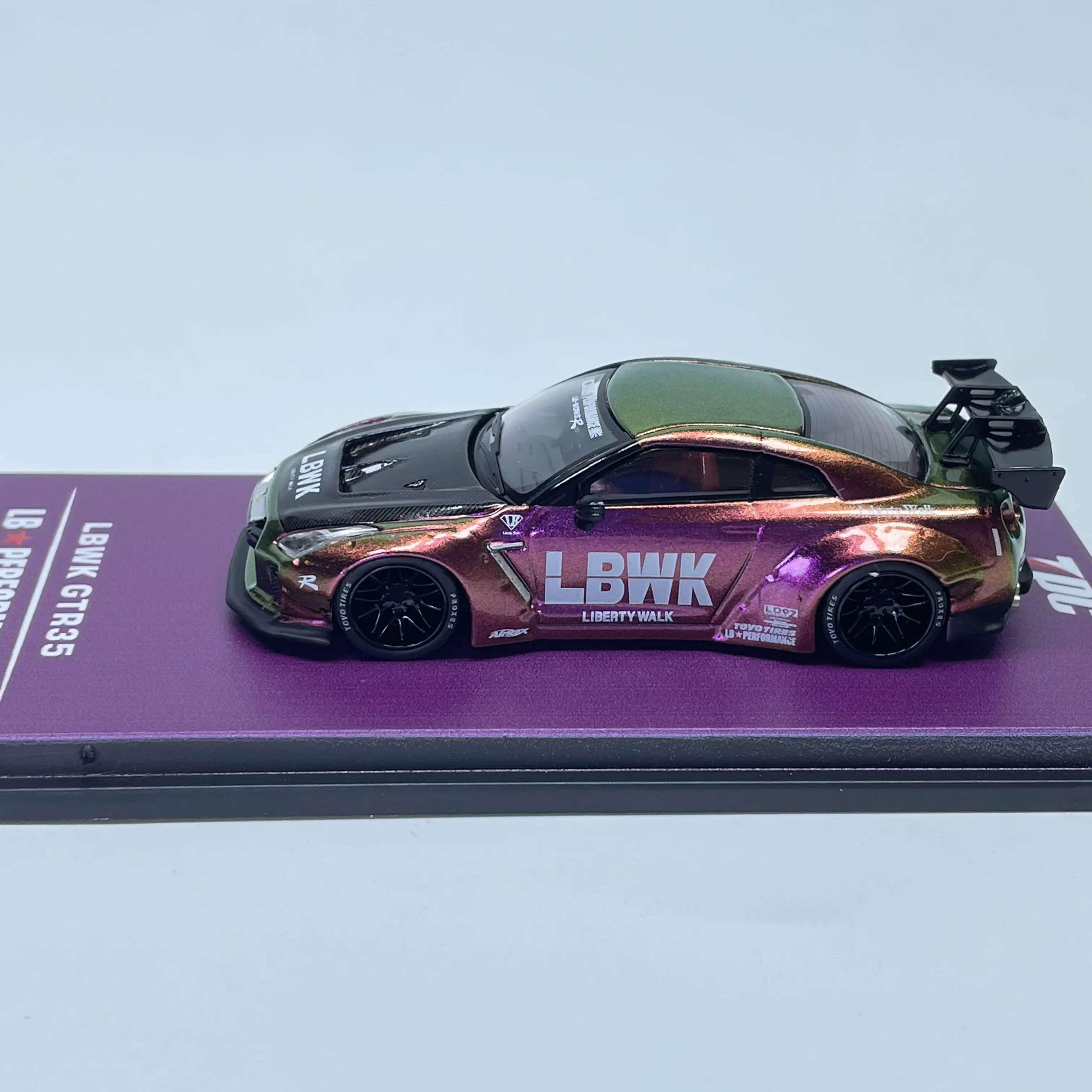 In Stock 1:64 New Product LBWK GTR R35 Custom Edition Alloy Cast Static Car Model, Limited Edition, Gift, High-end Decor Item