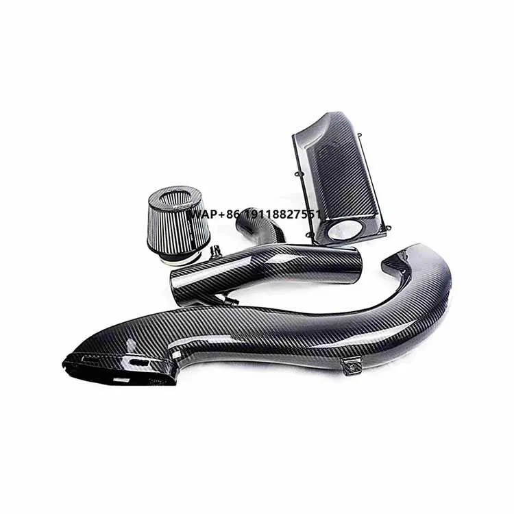 Carbon Car Engine in Take Assembly Cold Air Intake Pipe Kit Filter System for M264 2.0T C260L C300 W205 2019-2023