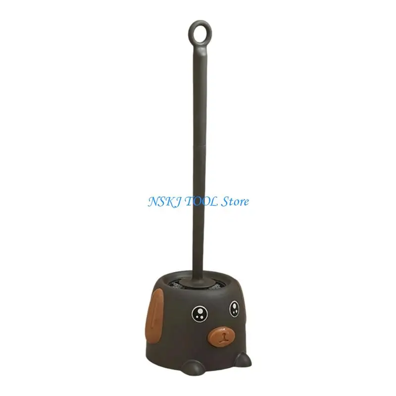 L8RC Strong Plastic Bathroom Scrubber with Bristles & Ergonomic Not Slip Grip