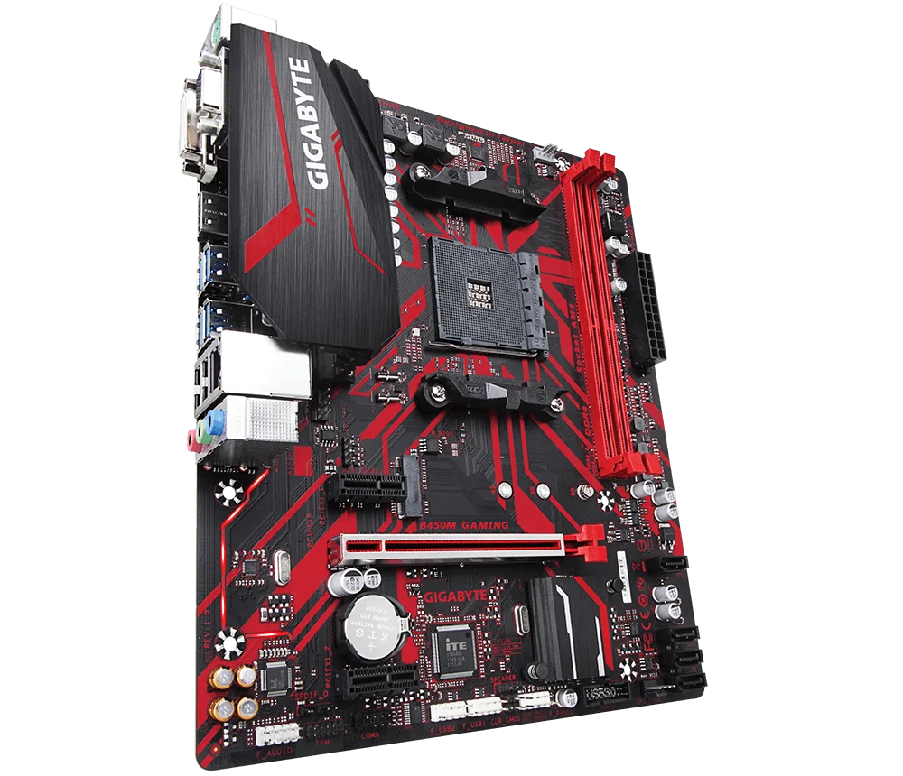 Imagem -04 - Placa-mãe Gaming Gigabyte-ga B450m Placa-mãe Double Channel Am4 B450 2-ddr4 Dimm M.2 Usb 3.1 Micro-atx Max32g