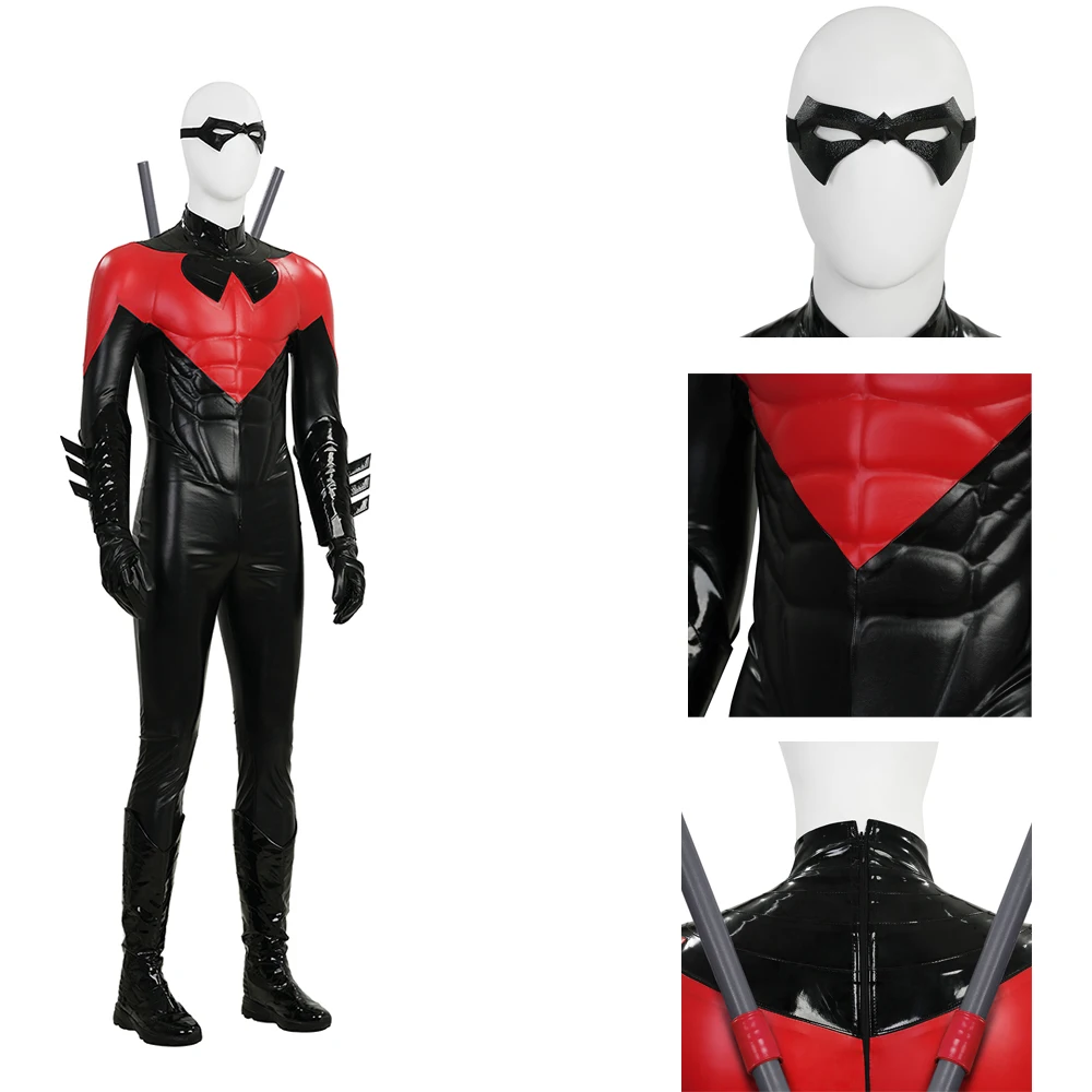 

Костюм для косплея Zentai Red Nightwing, униформа для Хэллоуина, карнавала, вечеринки, Рождества, одежда для ролевых игр
