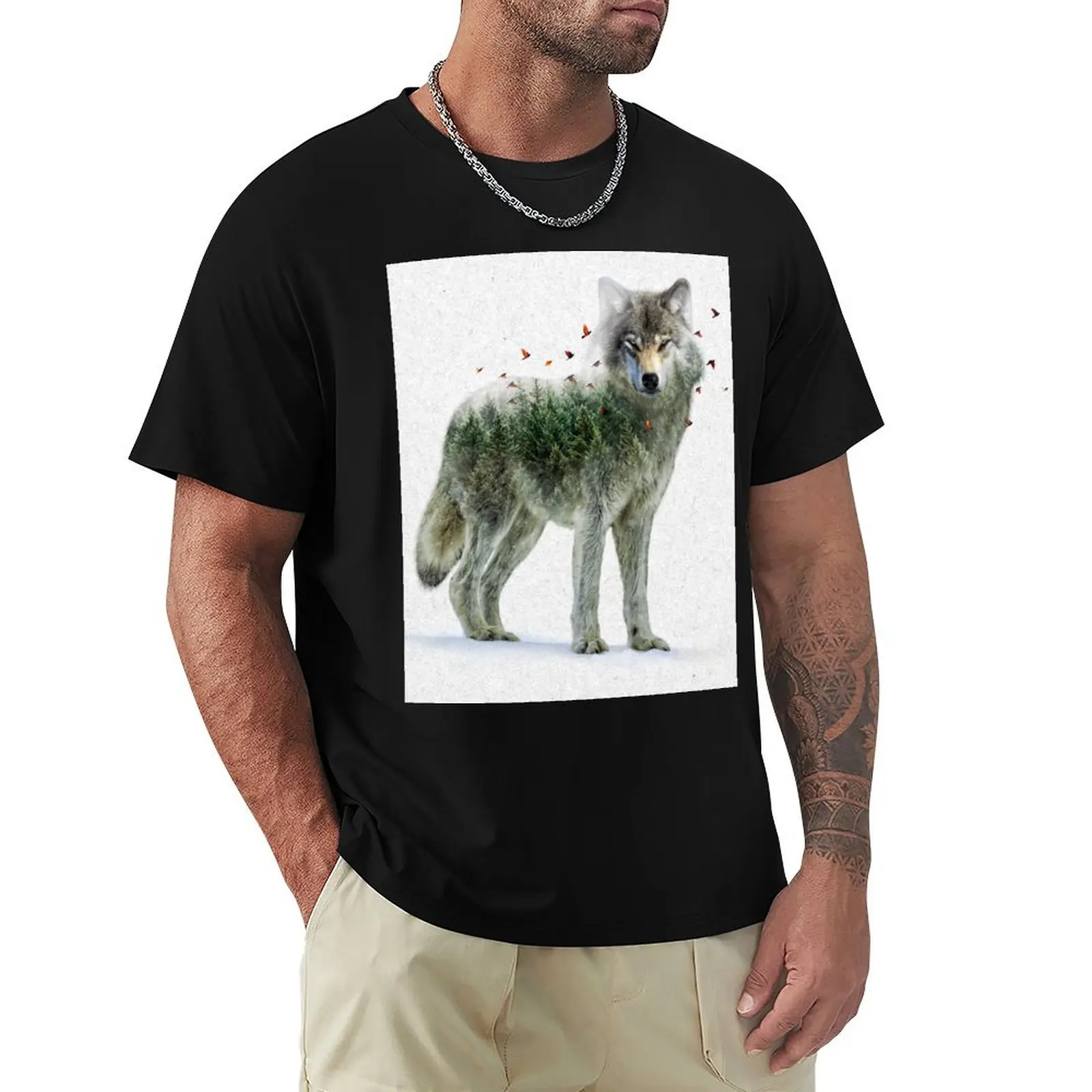 Wild I Shall Stay | Wolf T-Shirt UV Protection Outdoor Tee Shirt