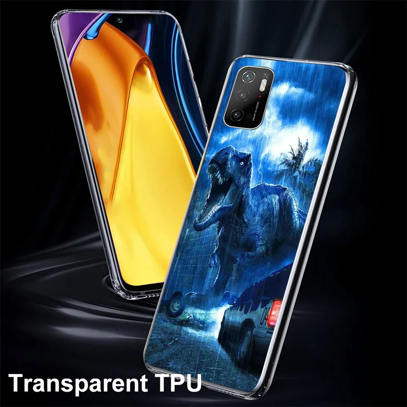 J-Jurassic Park Dinosaur World Phnoe Case for Xiaomi Poco X5 Pro X4 Gt X3 Nfc M5S M4 M3 M2 F3 F2 F1 Mi Note 10 Lite A2 A3 Unique