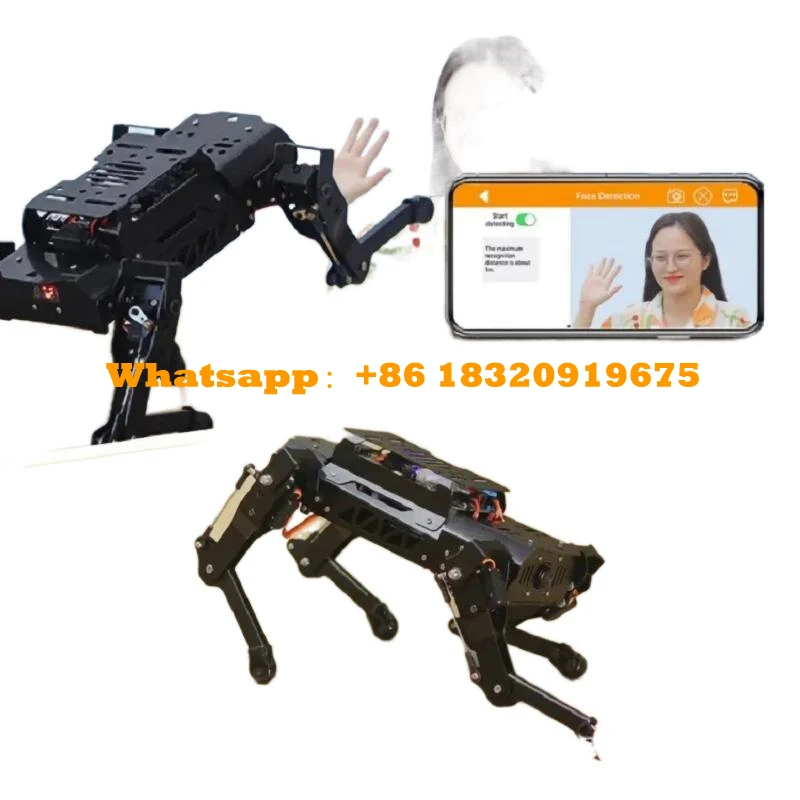 ROS-Robot à Quatre Pattes, Chien Puppypi Bionic, Pigments Intelligents, Héros Visuels AI, Raspberry Pi 4B