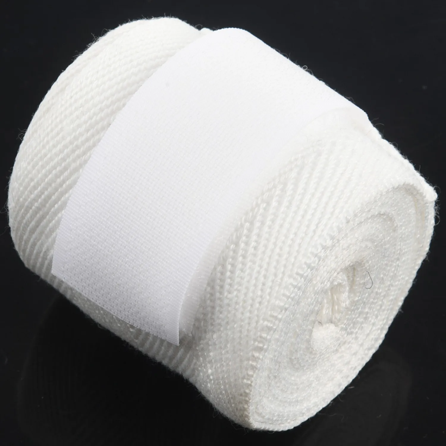 BISM, 1 шт., 2,5 м, эластичный хлопковый спортивный ремень, боксерский бандаж для санда, Муай Тай, ММА, тхэквондо, перчатки для рук, белые обертывания