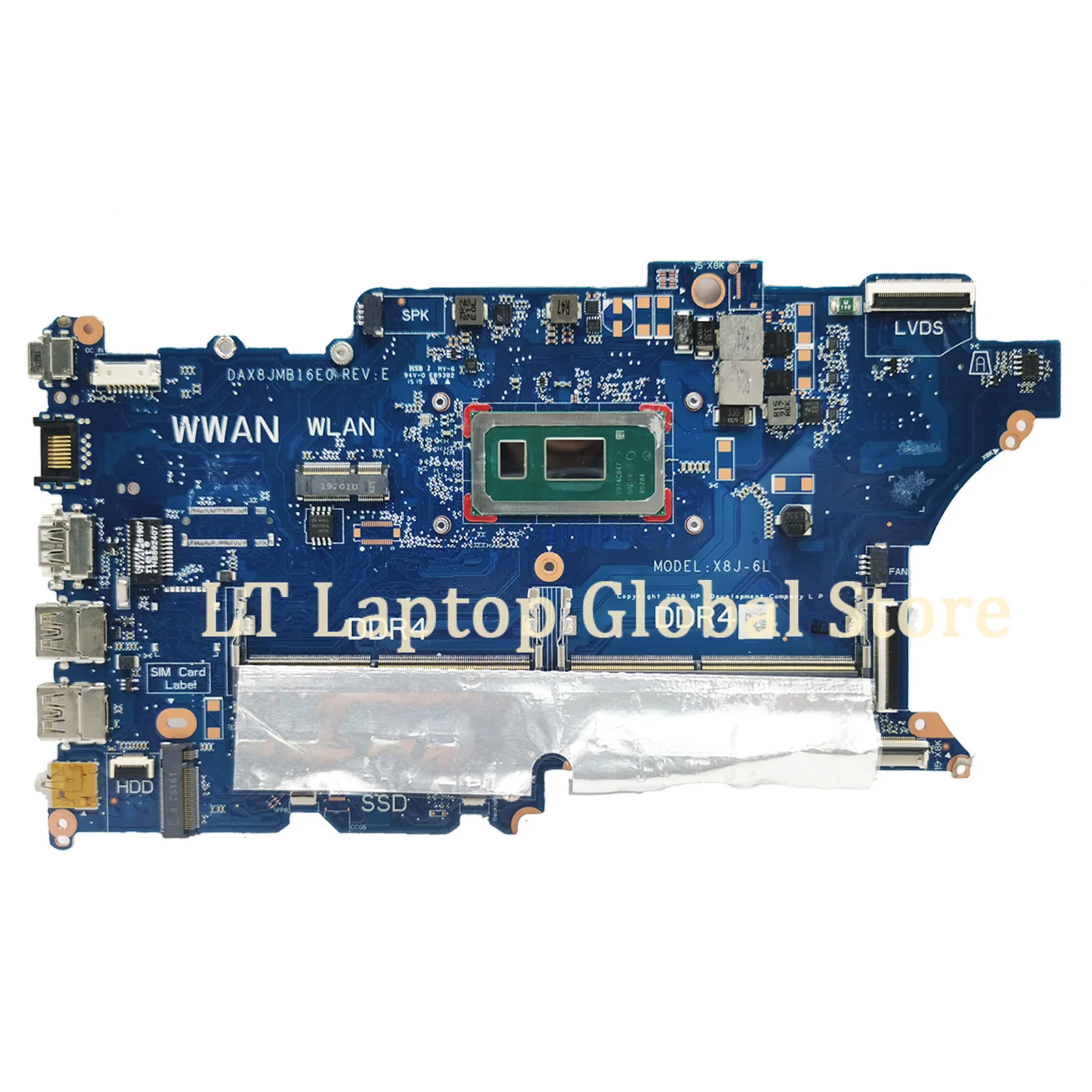 Untuk HP 450 G6 440 Papan Utama DAX8JMB16E0 I3-8145U I5-8265U I7-8565U L44881-601 L44883-601 Laptop Mainboard ProBook 440-G6
