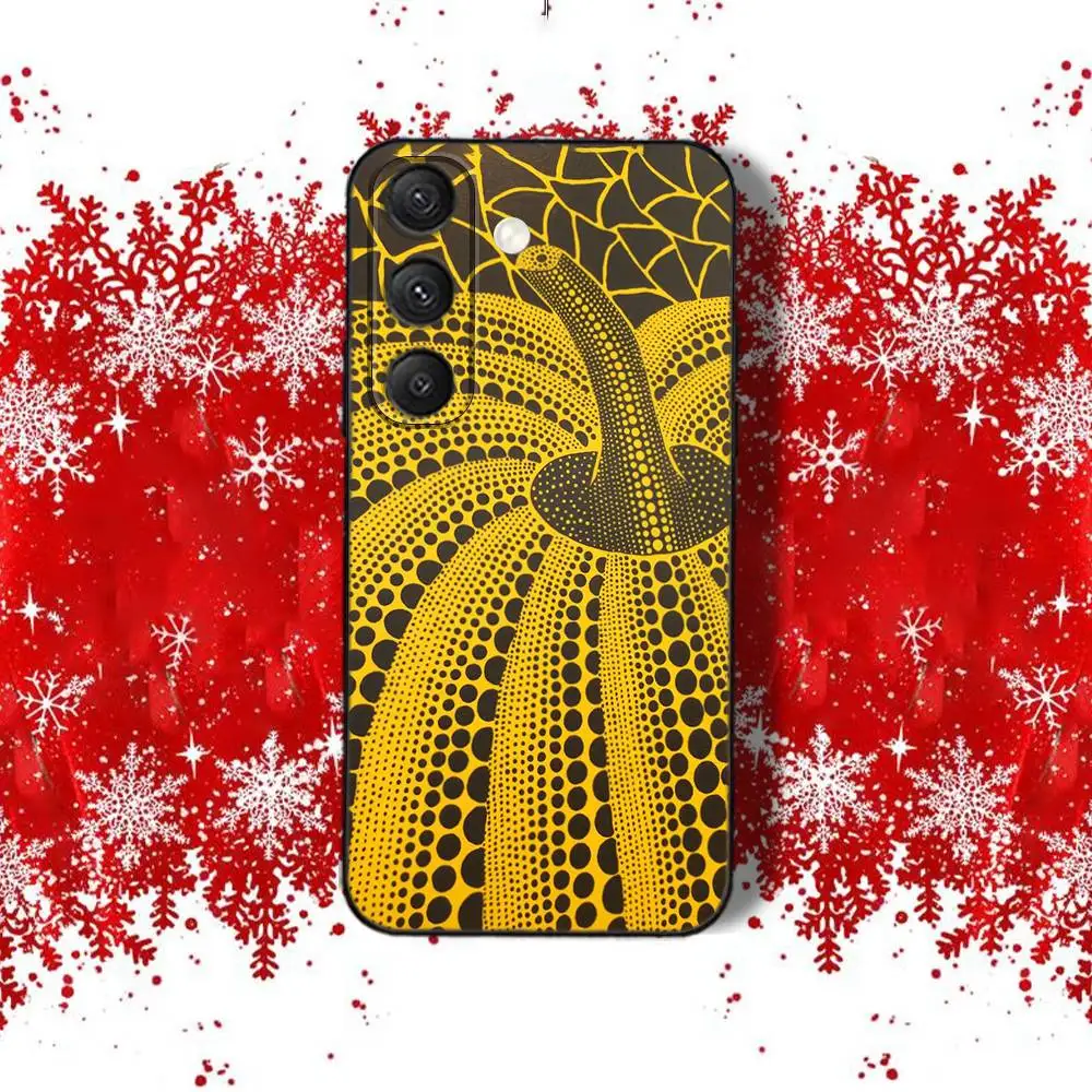 Funda de teléfono Y-Yayoi P-Pumpkin K-KusamaS para Samsung S22,S24,S20,S25,S23,S30,S21,Ultra,Plus,Fe,5G,Lite tacto perfecto