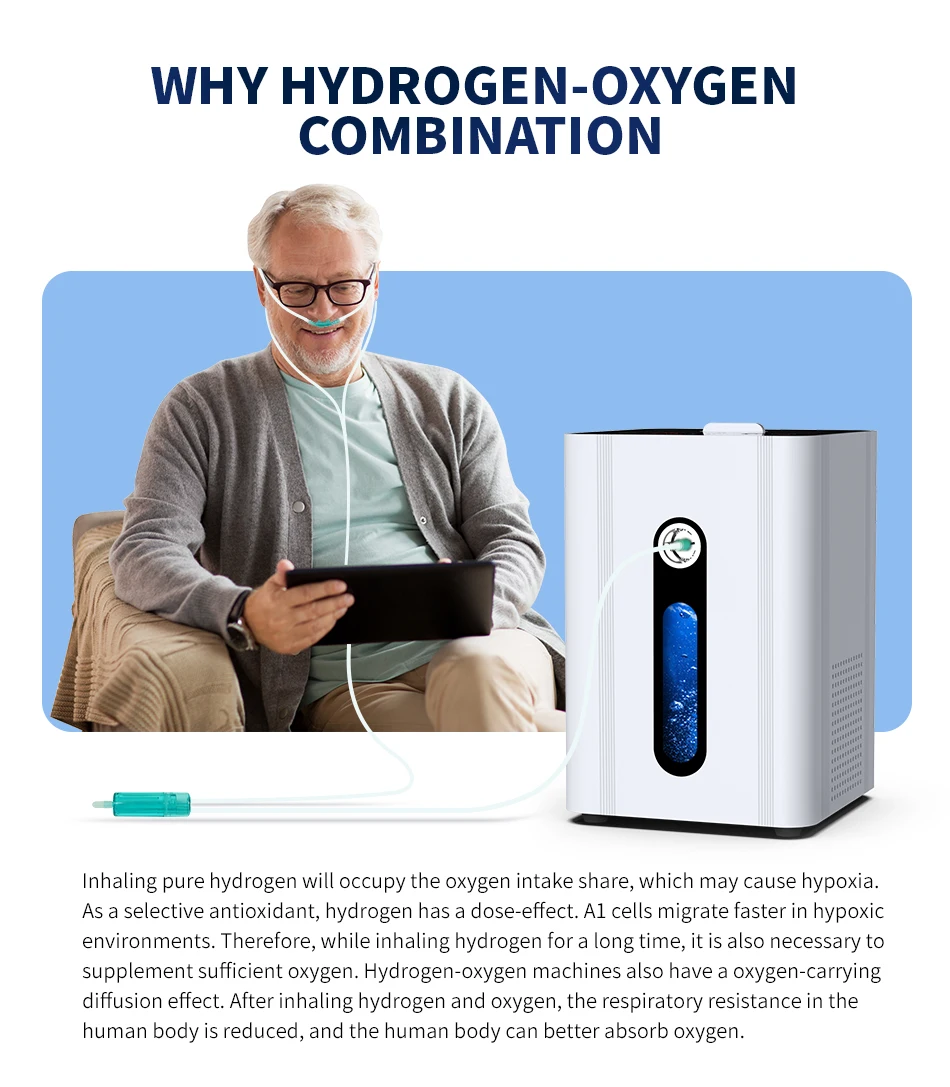 150ml/min Reiner Wasserstoffgenerator SPE PEM Wasserstoff-Inhalationsgerät für Zuhause Wellness H2-Generator 99,98% Hochreinheit – Detail 6