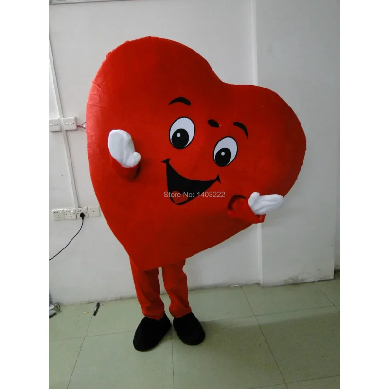 

High Guality Mascot Costume Adult Size Fancy Red Heart Mascot Costume