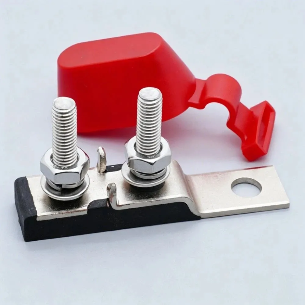 58V DC MRBF Fuses Holder Waterproof 30A 50A 80A 100A 200A 300A 500A Battery Fuse Block High Current Bolt Locking Terminal Fuse