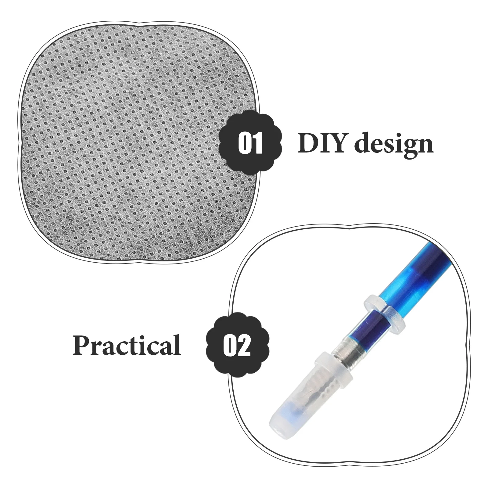 

1 Set Water Soluble Embroidery Stabilizer Cold Dissolving Film For Diy Craft Stick Stitch Transfer Transparent Wash