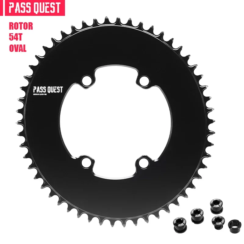PASS QUEST 110BCD smal breed kettingblad voor rotor AERO crankstel 40T-60T rond weg zwart 9-12 versnellingen kinnenwiel