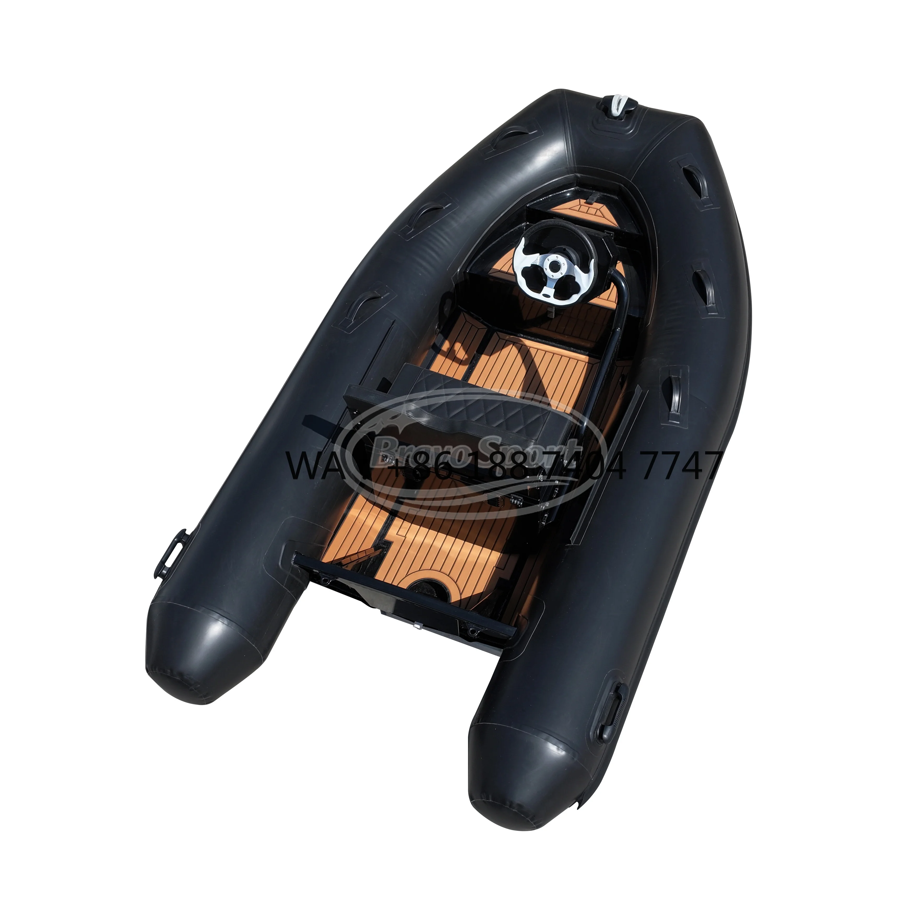 CE Small 10ft Durable Hypalon Aluminum Hull Rib Inflatable Rib Boats for Rowing