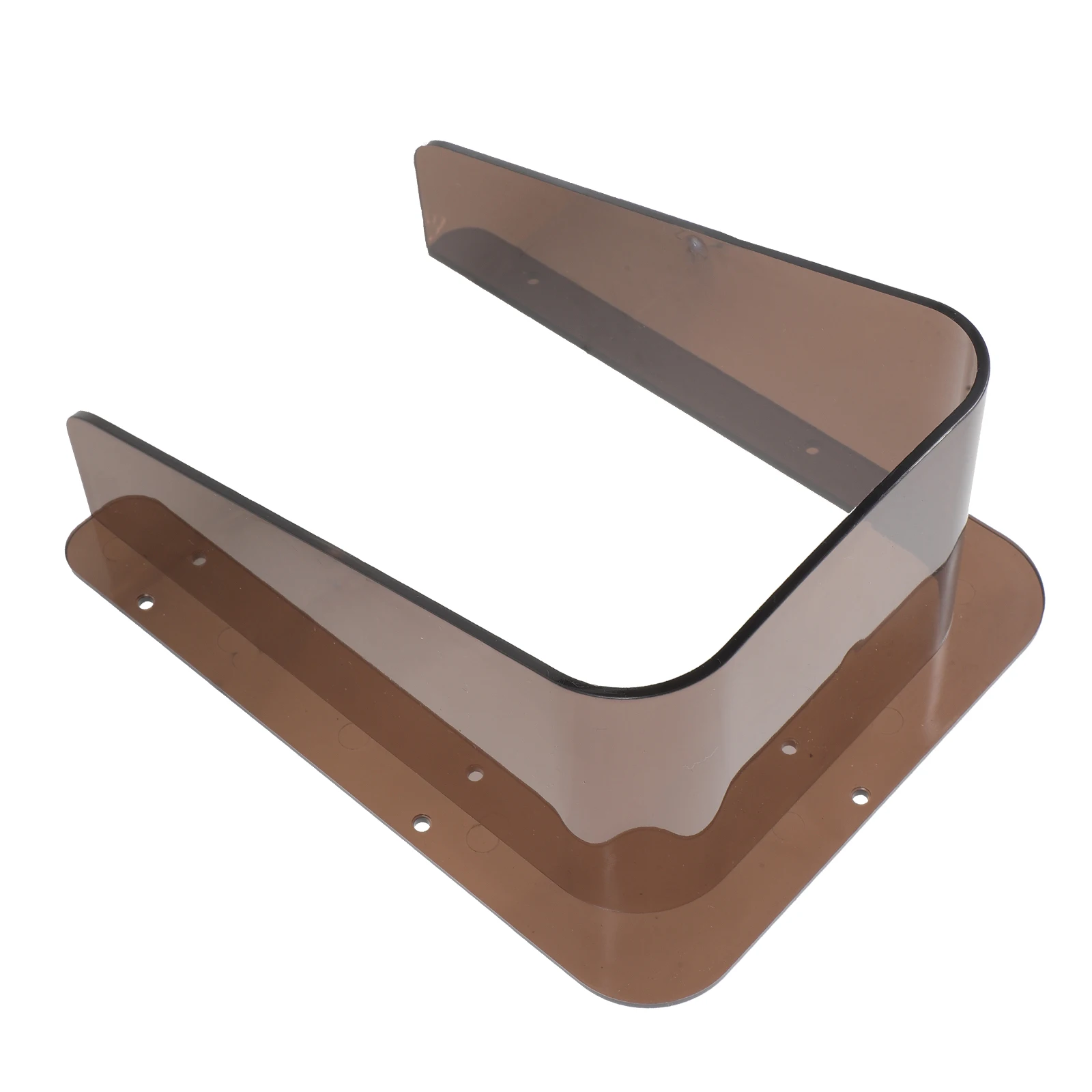 

Acrylic Rain Cover for Access Control Machine Doorbell 19.5cmx13.5cm Tea Color Waterproof Sunproof Protection Shell Outdoor Use