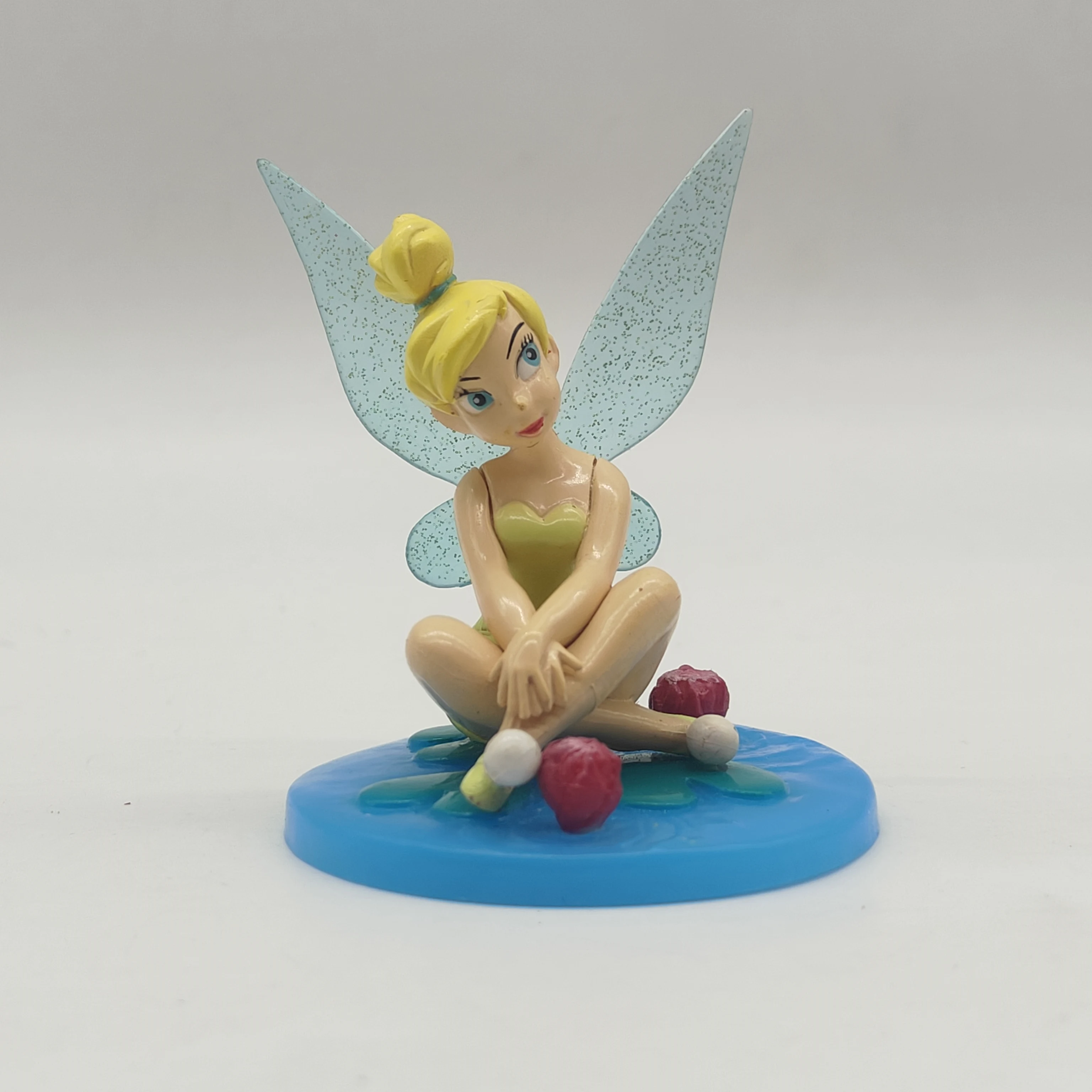 ديزني ليتل ميرميد ارييل تينكر بيل يجلس تشكل كعكة توبر ديزني الأميرة عمل الشكل ألعاب الدمى هدية للأطفال #4