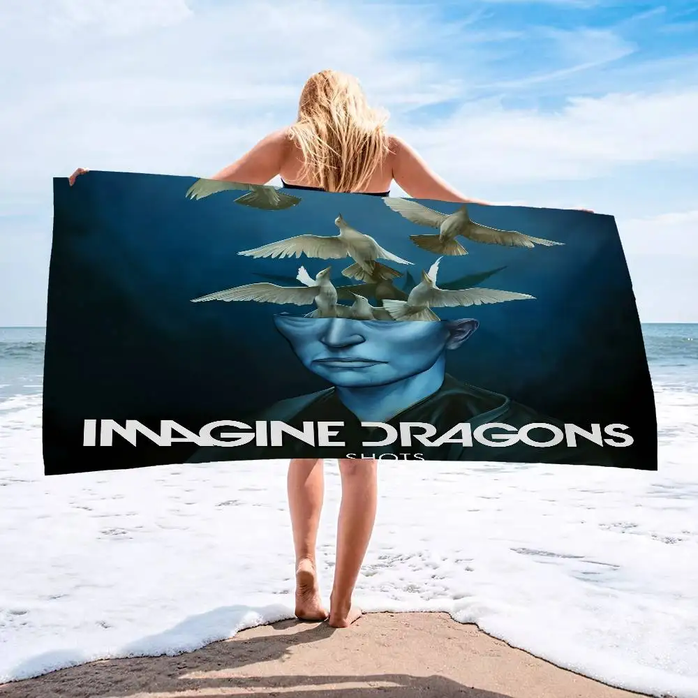 Band I-Imagine Dragon Alternative Rock Microfiber Beach Towel Absorbent Quick dry Soft Yoga Swimming Resort Towel