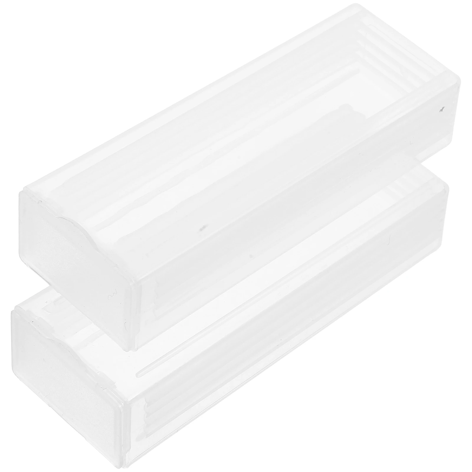

Plastic Microscope Slide Case Rectangle Transparent Holder for Laboratory Slide Storage Box Protection Organization Research