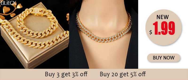 EILIECK 316L Edelstahl Metall Goldfarben Kettenhalskette Armband Set für Damen Mode Punk Wasserdichter Schmuck Damengeschenk – Detail 5