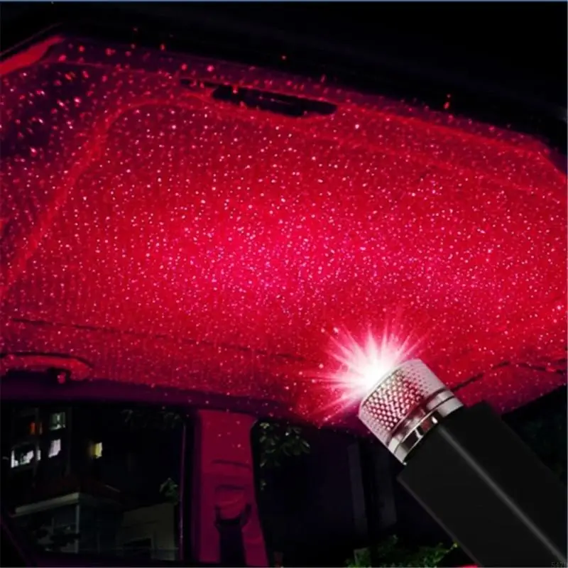 

USB Car Light Projector for Nights Family Trip Use Red Green Lighting 360° USB Novelty Gadgets Lamps