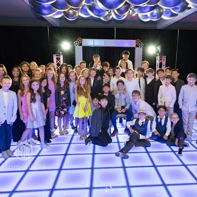 

Most Popular Matte LED Dance Floor 2 X 2ft Tempered Glass Panel Waterproof 3D Dance Floor Tiles for Night Club Event