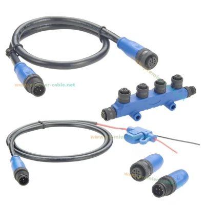 NMEA 2000 N2K Starter-Kit Marine-Qualität Backbone-Anschlusskabel 5-Wege-T-Splitter Tees Terminatoren Stromkabel für Lowrance Simrad B&G – Detail 1