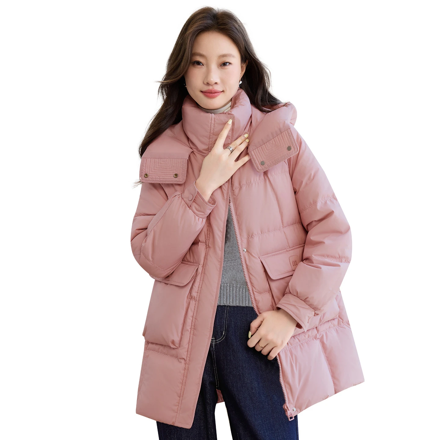 

New Winter Hooded Jacket Women Korean Parkas Loose Down Cotton Coats Overcoat Female Casual Thick Warm Windproof Outerwear