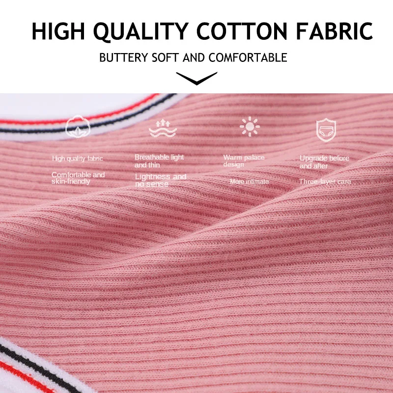 ks/sada dámských bavlněných tang, sexy nízký pas, tanga s T-back, žebrované pohodlné dámské spodní prádlo, dámské sexy tangá, velikost S-XL - náhled 5