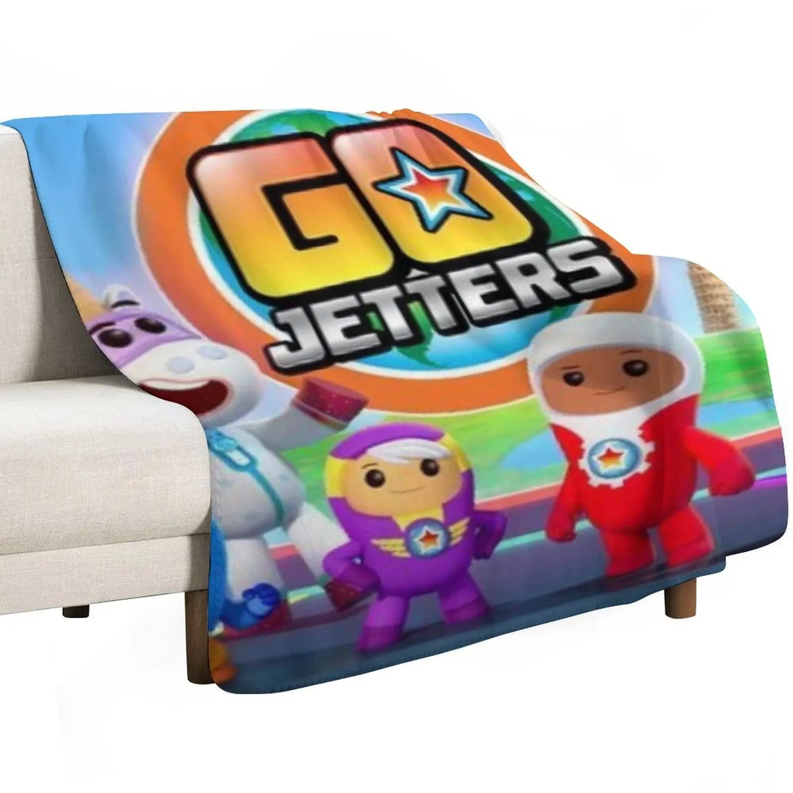 Go Jetters Design Throw Blanket Baby Summer Beddings Weighted Tourist Flannel For Decorative Sofa Blankets