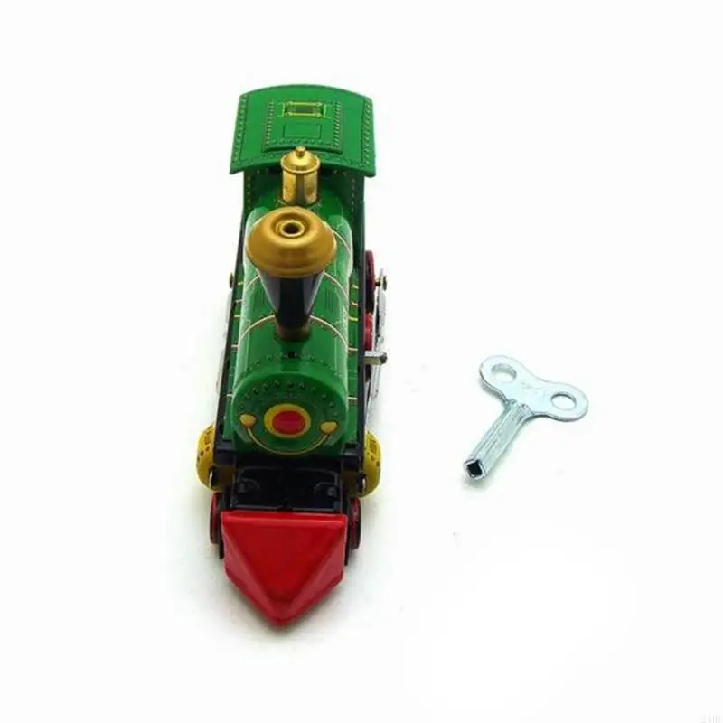 24be zegarowe zabawki Vintage Wint Up Toy Locomotive Toy Train Toy Winda zabawka zabawka Tin samochodowa zabawka