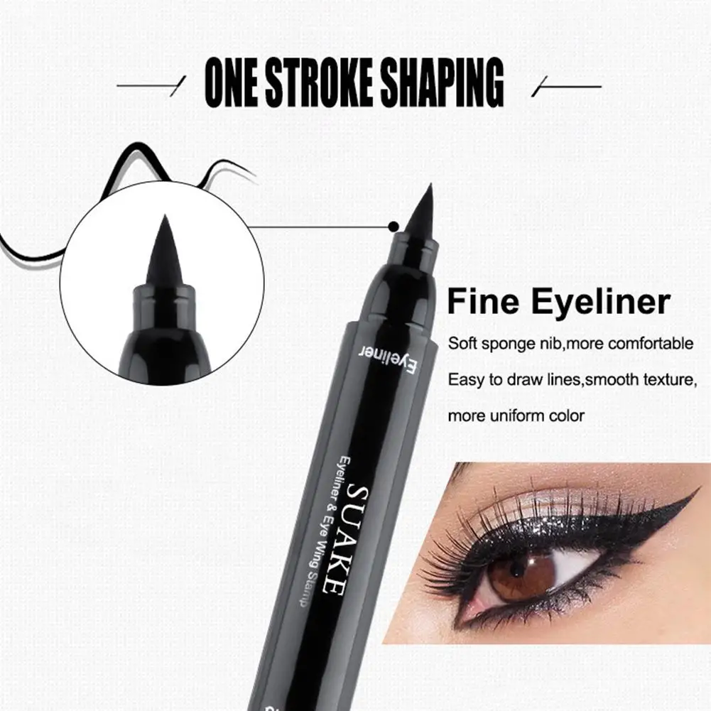Stamp Eyeliner Double Ended Design With Multiple Heads Customized Eyeliner Looks Creative Makeup Tool Long Lasting Smudge Proof