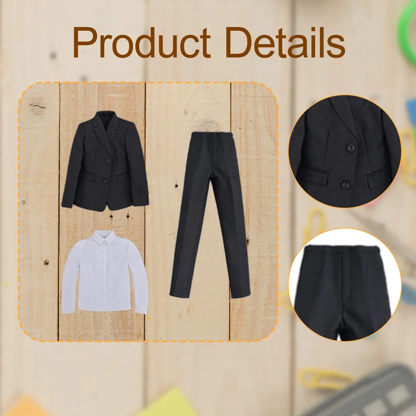 Abito completo per bambole con corpo per vestiti femminili in scala 1/6 per action figure da 12 pollici