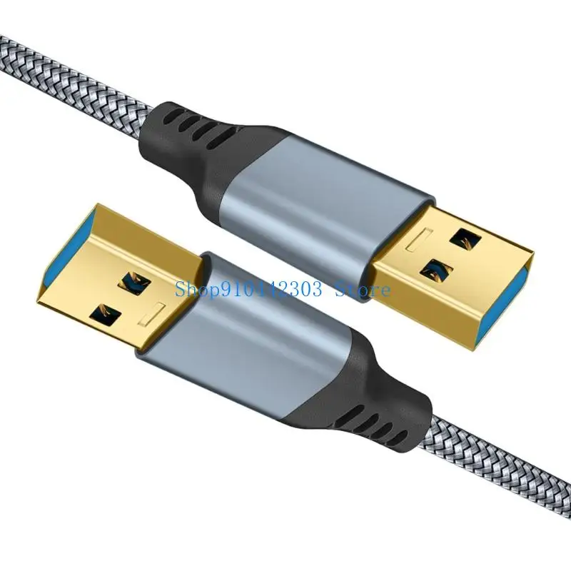 L4MD USB 3.0-Stecker auf Stecker, geflochtenes Kabel, schnelle Datenübertragung mit 5 Gbit/s für Drucker – Detail 8
