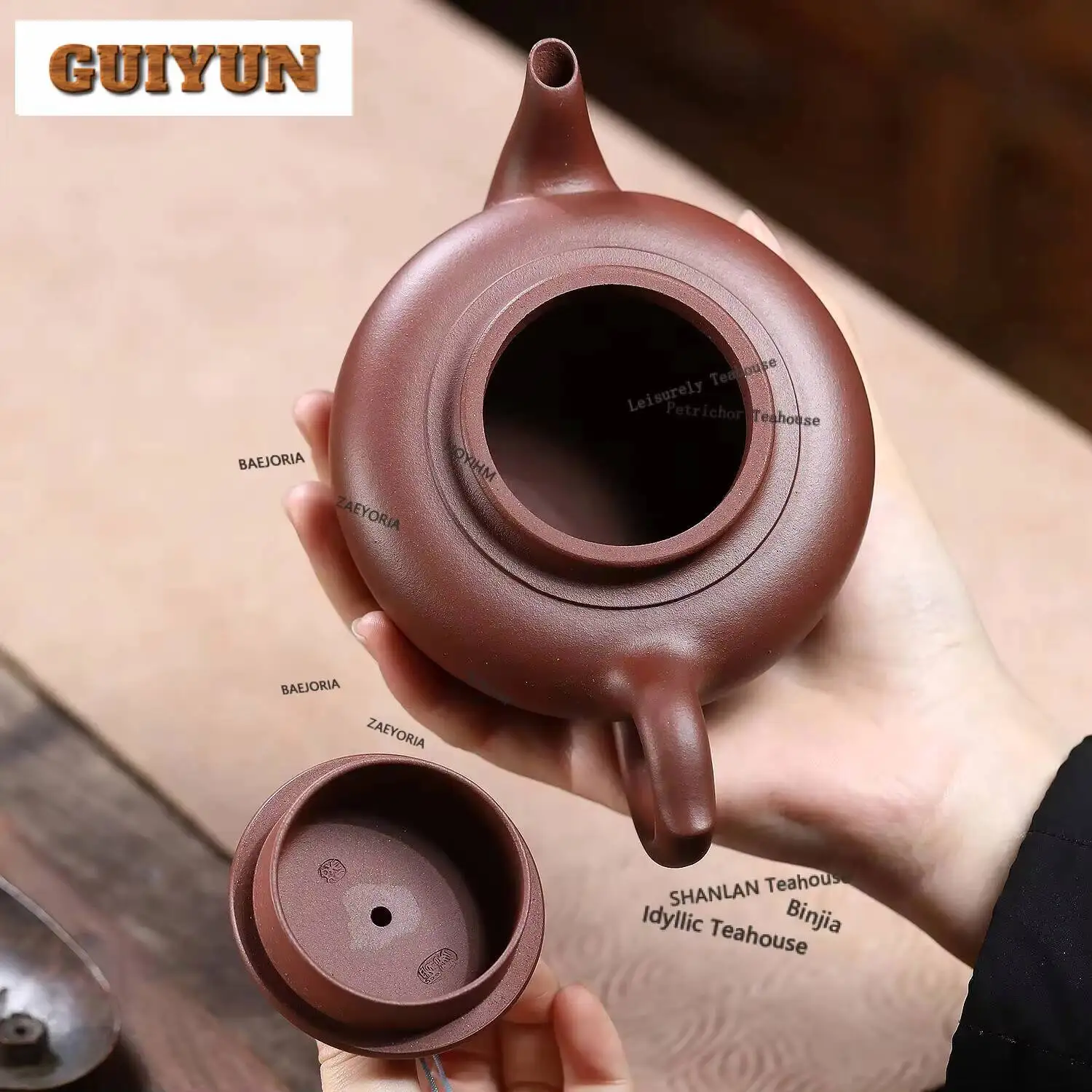 290ml Boutique Yixing Purple Clay Teapots Handmade Laughing Sakura Pot Raw Ore Di Cao Qing Mud Kettle Chinese Zisha Tea Set