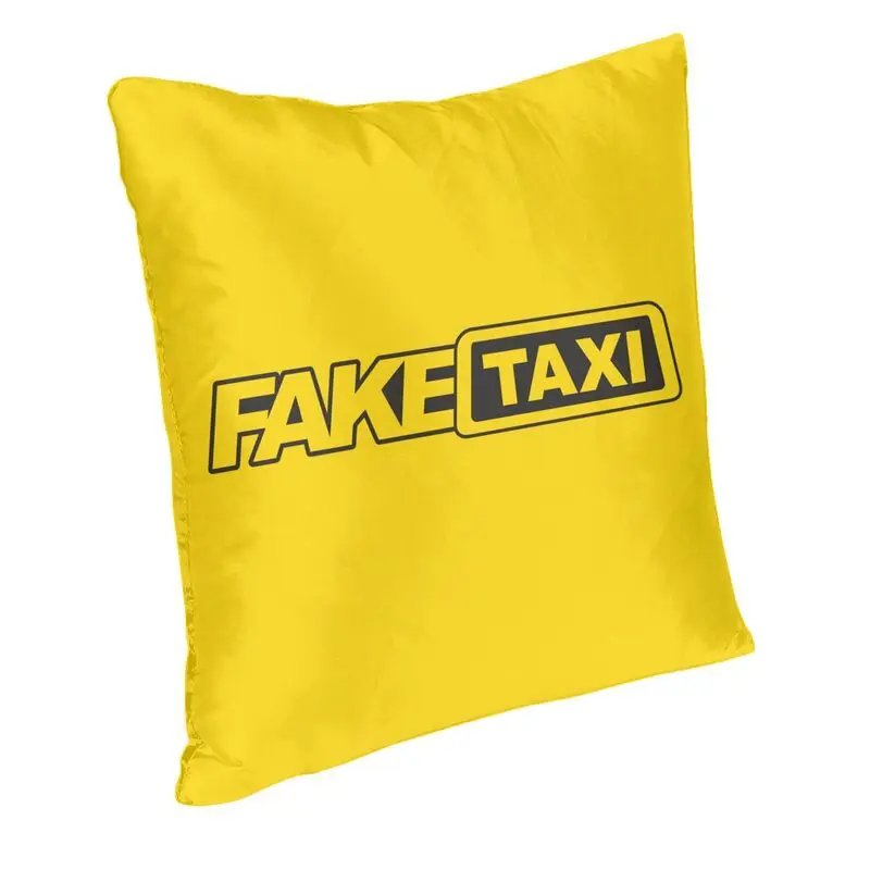 Modern Fake Taxi Print Throw Pillow Cover Living Room Decoration 3D Printed Cushion Cover For Sofa Car Pillowslip Dakimakura