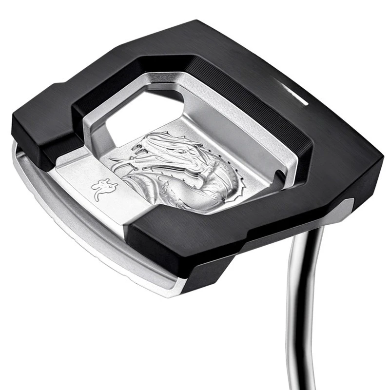 

Golf club, high-end men's putter, soft iron cast low center of gravity, with line of sight