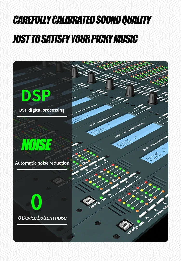 Paulkitson 4.8sp Professioneller Digitaler Audioprozessor 4-Eingänge 8-Ausgänge Bass-Divider Linear-Array-Prozessor für Live-Bühnenauftritte – Detail 5
