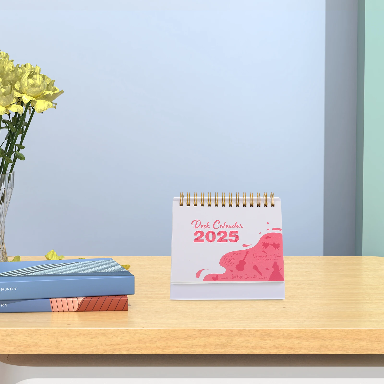 

Desk Calendar Ornaments Academic Decorative 2025 Lunar Mini Chinese Year Planner Traditional Office