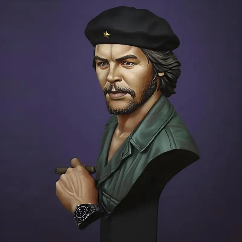 1/10 Historical Figure Che Guevara-Cuban Revolution Leader Resin Model Bust Figure GK  Colorless and Self-Assembled In Store