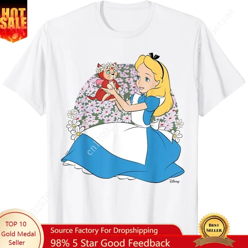 

Alice in Wonderland - Dinah The Cat Flower Crown T-Shirt