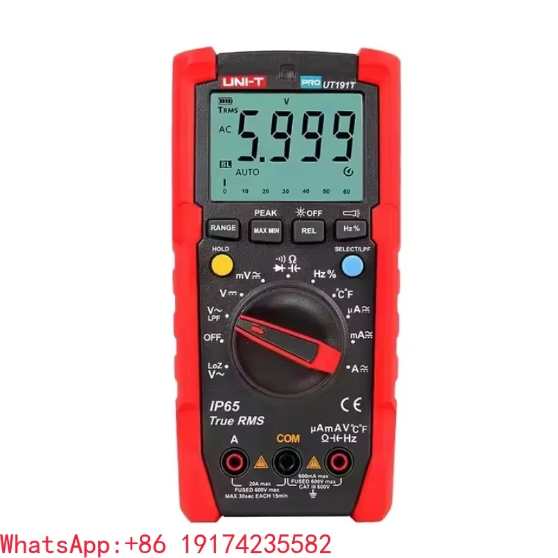 UT191E/UT191T Professional Digital Multimeter True RMS 600V 200A 6000 Display Count ACV LoZ LPF Tester Resistance Meters