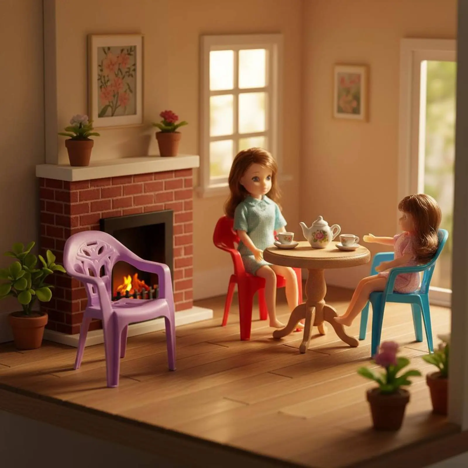 

Миниатюрное пластиковое кресло с реалистичным дизайном, маленькая пластиковая модель стула, кресло-гнездышко для кукольного домика, прочная конструкция для любителей рукоделия