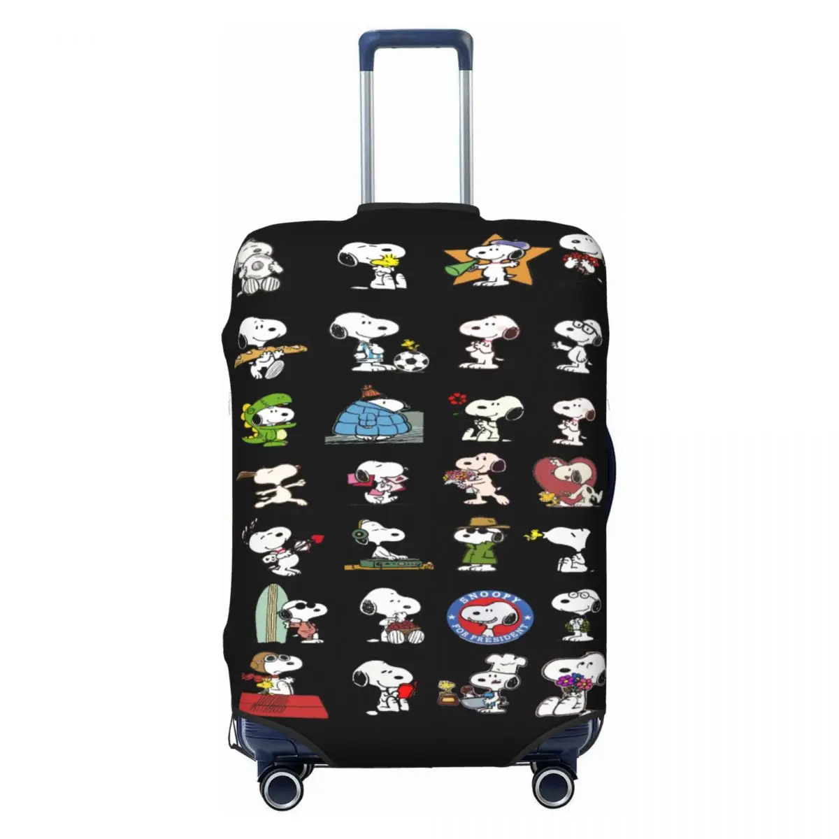 

Custom S-snoopys Animated Cartoon Travel Luggage Cover Dust Proof Suitcase Cover Protector Fit 18-32 Inch