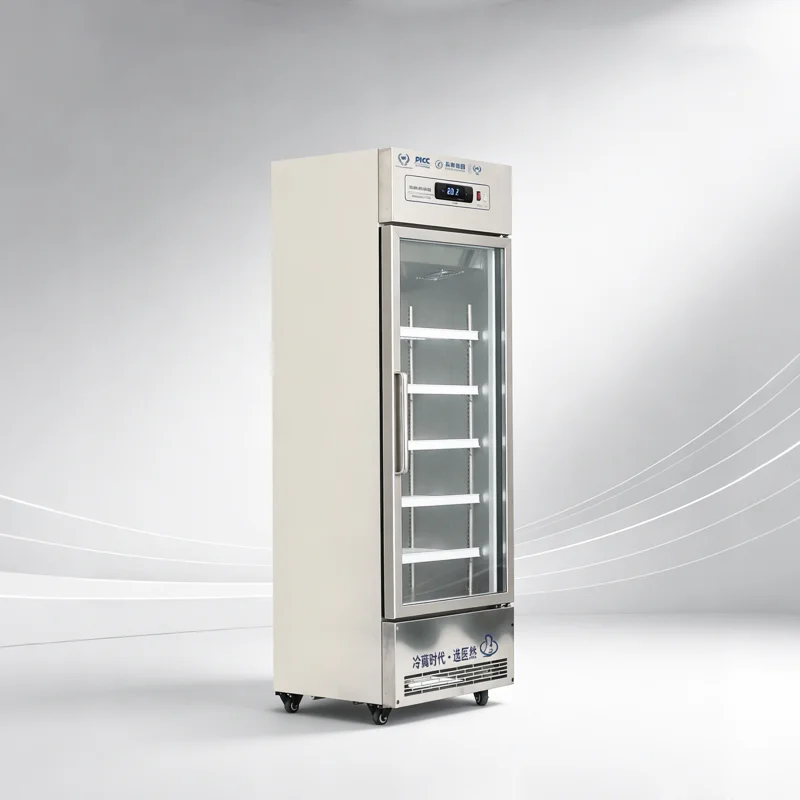 

Suitable for all new smart devices2-8℃ 250L Stainless Steel Biomedical Refrigerator, Heated Glass Door