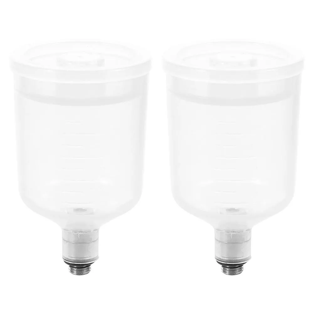 

2Pcs Airbrush Paint Cup Containers Detachable Spray Paint Pots Refillable Pigment Cups for Tasks