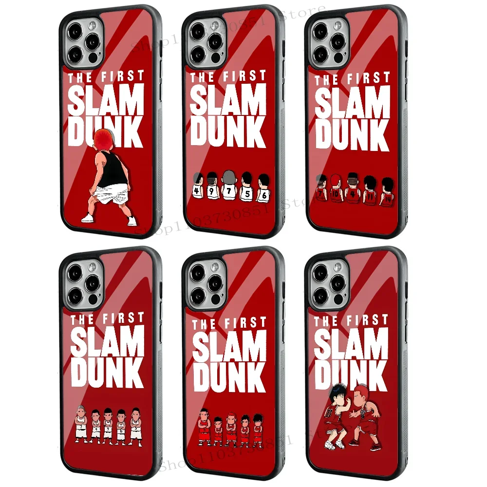 Anime S-SLAM DUNK Phone Case Strong Magnetic For IPhone 15 14 13 Pro Max 11 12 Mini Alex Mirror For Magsafe