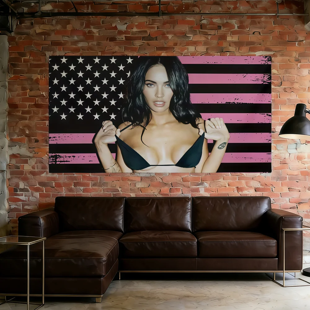 Bandeira de Decoração F-Fox-ES Banner M-Megan para Acampamento ao Ar Livre, Festas e Clubes - Melhor Preço