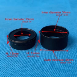 2PCS 34mm Binoculars Microscope Telescope Rubber Eyepiece Cup Eye Guard Cover Eyeshield for 33-40mm