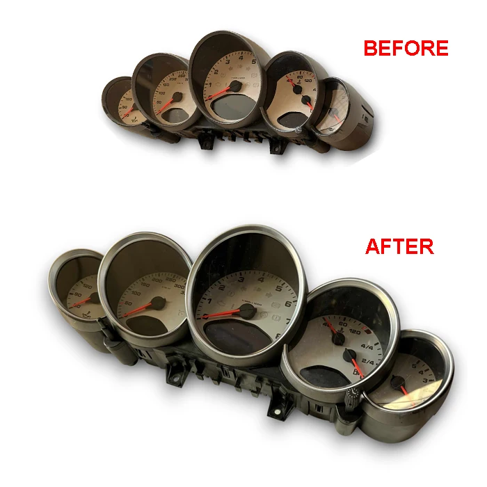 5PCS Matt Chrome Da…