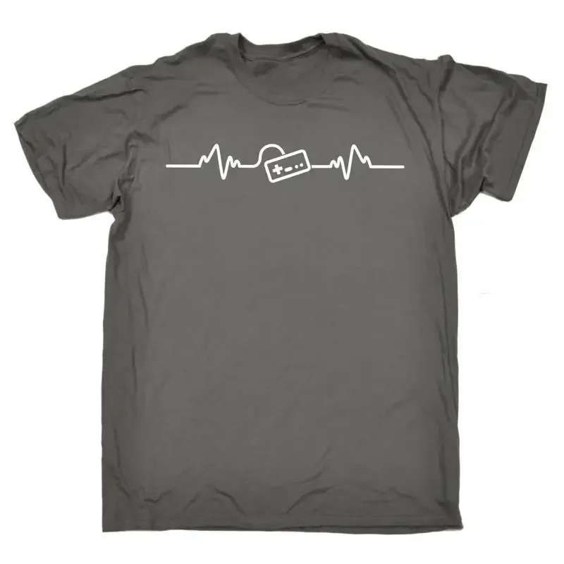 Gaming Heart Beat Pulse T Shirt Gamer Console Games Controller Birthday
